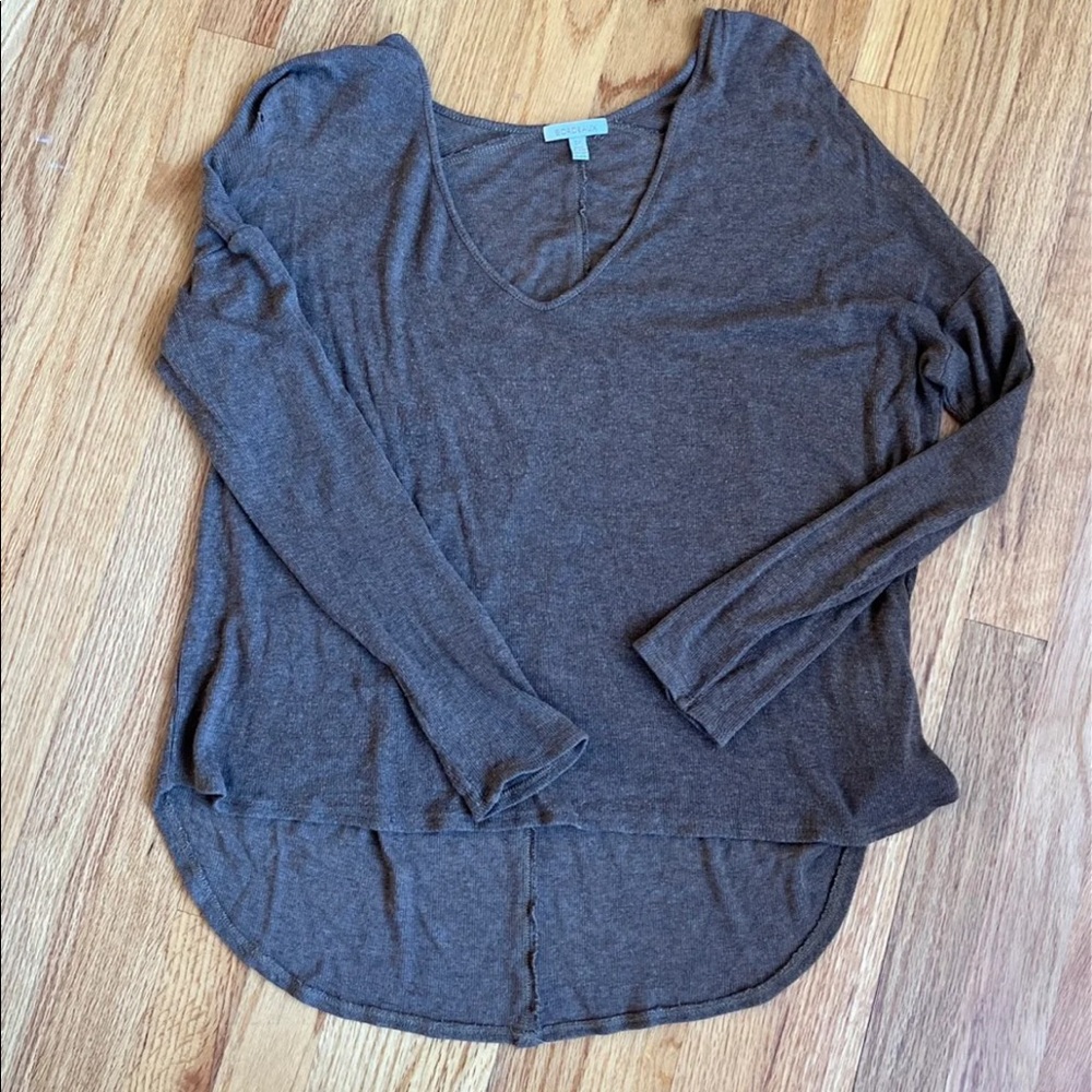 Bordeaux Drop Sleeve Brown Sweater